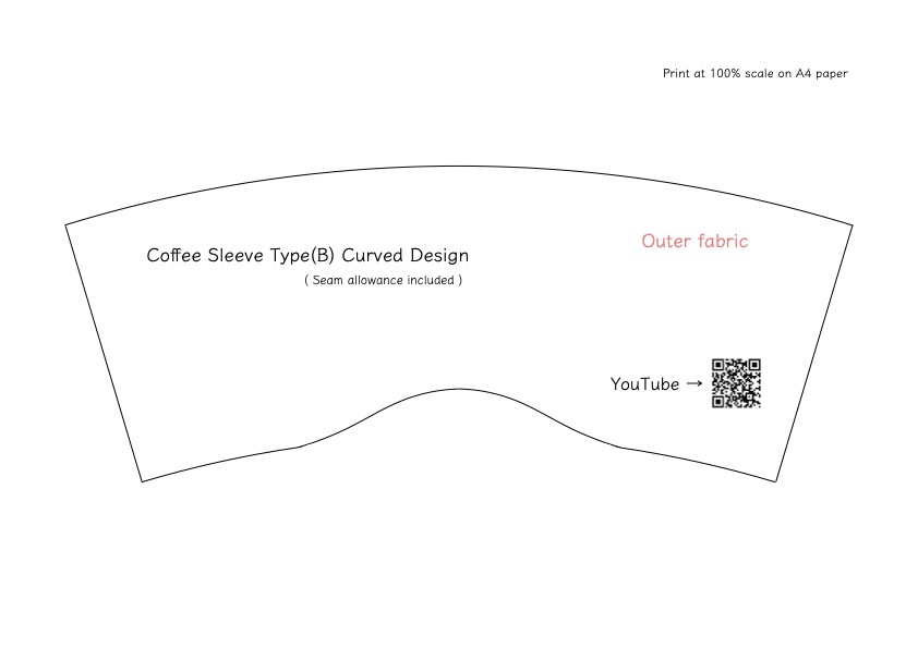 Pattern_CoffeeSleeve_Type(B)CurvedDesign